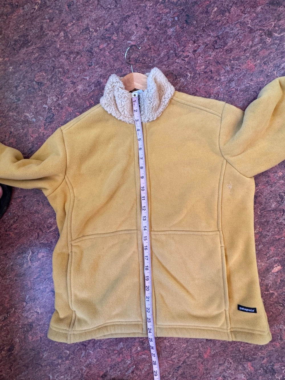 Gold Patagonia Synchilla Fleece Jacket - Picture 9 of 11